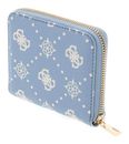 GUESS Emelie Logo SLG Zip Around S Light Blue Logo