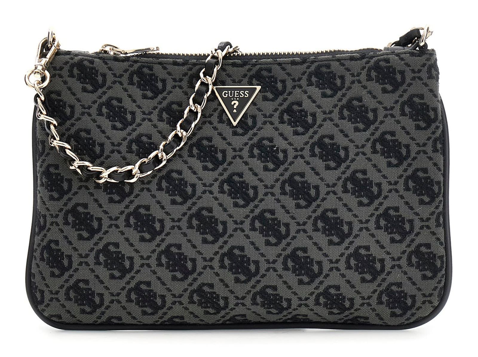 GUESS Flat Pouch Coal Logo