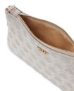 GUESS Maxine Quilted Flat Pouch Light Taupe GUESS Maxine Quilted Flat Pouch Light Taupe