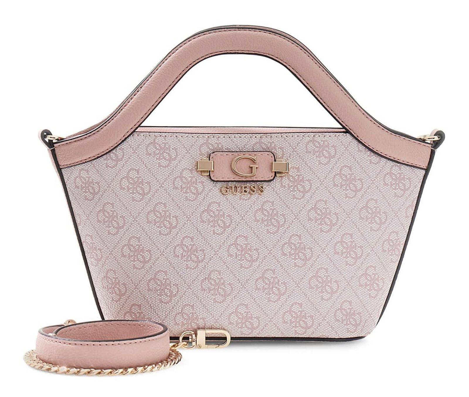 GUESS Lindsey Mini Tote Orchid Logo