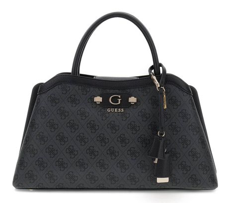 GUESS Lindsey Girlfriend Satchel Coal Logo