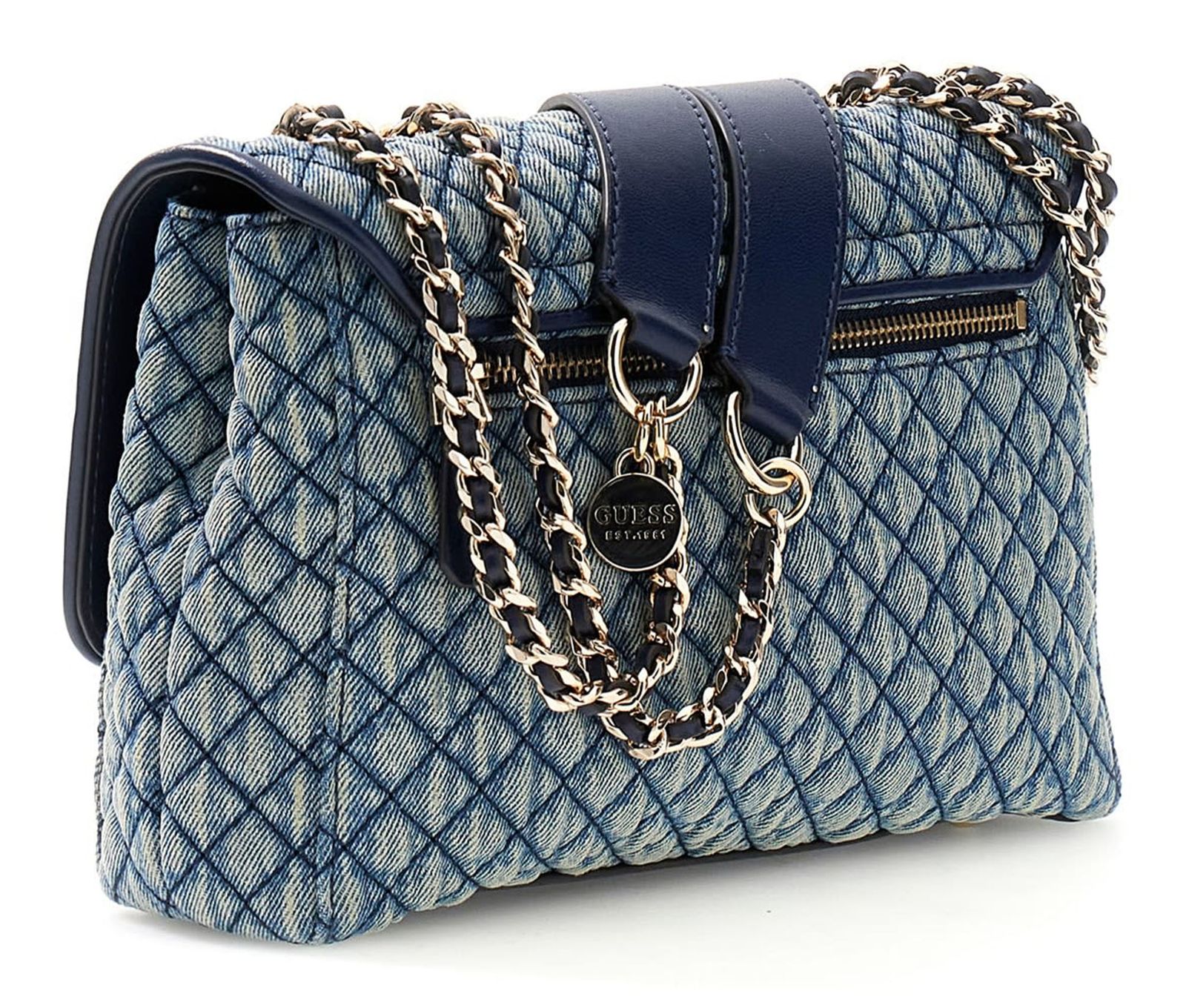 GUESS Giully II 2 Compartment Convertible Flap Denim GUESS Giully II 2 Compartment Convertible Flap Denim