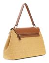 GUESS Maggie Straw Flap Shoulder Bag L Natural / Caramel GUESS Maggie Straw Flap Shoulder Bag L Natural / Caramel