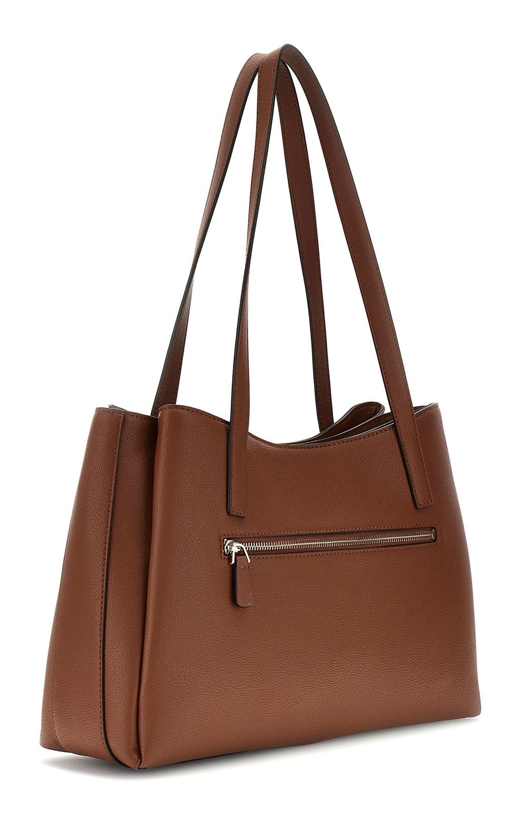GUESS Camelia 3 Compartment Tote Cognac GUESS Camelia 3 Compartment Tote Cognac