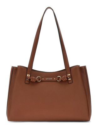 GUESS Camelia 3 Compartment Tote Cognac GUESS Camelia 3 Compartment Tote Cognac