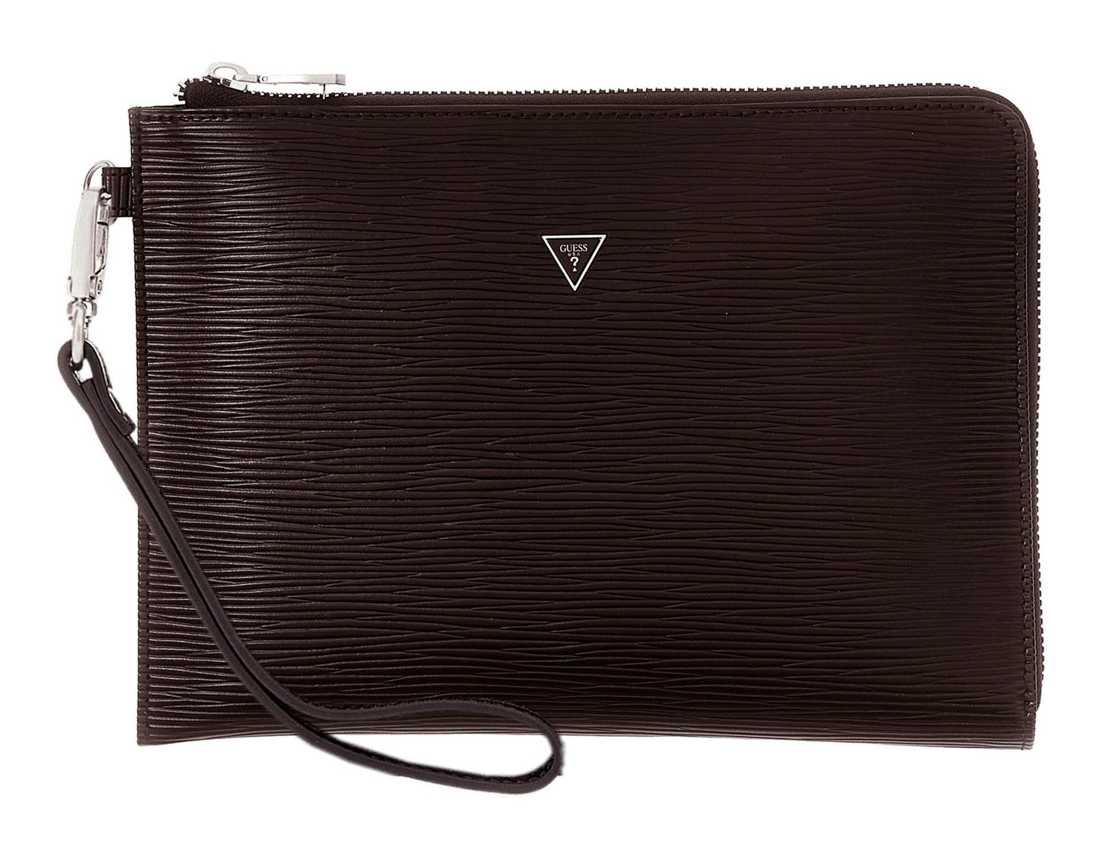 GUESS Milano Clutch M Dark Brown GUESS Milano Clutch M Dark Brown