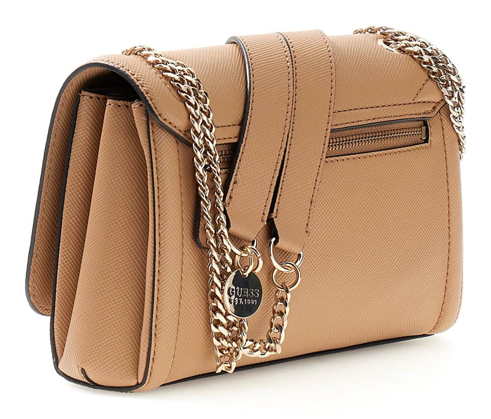 GUESS Noelle II Convertible Xbody Flap Bag Beige GUESS Noelle II Convertible Xbody Flap Bag Beige