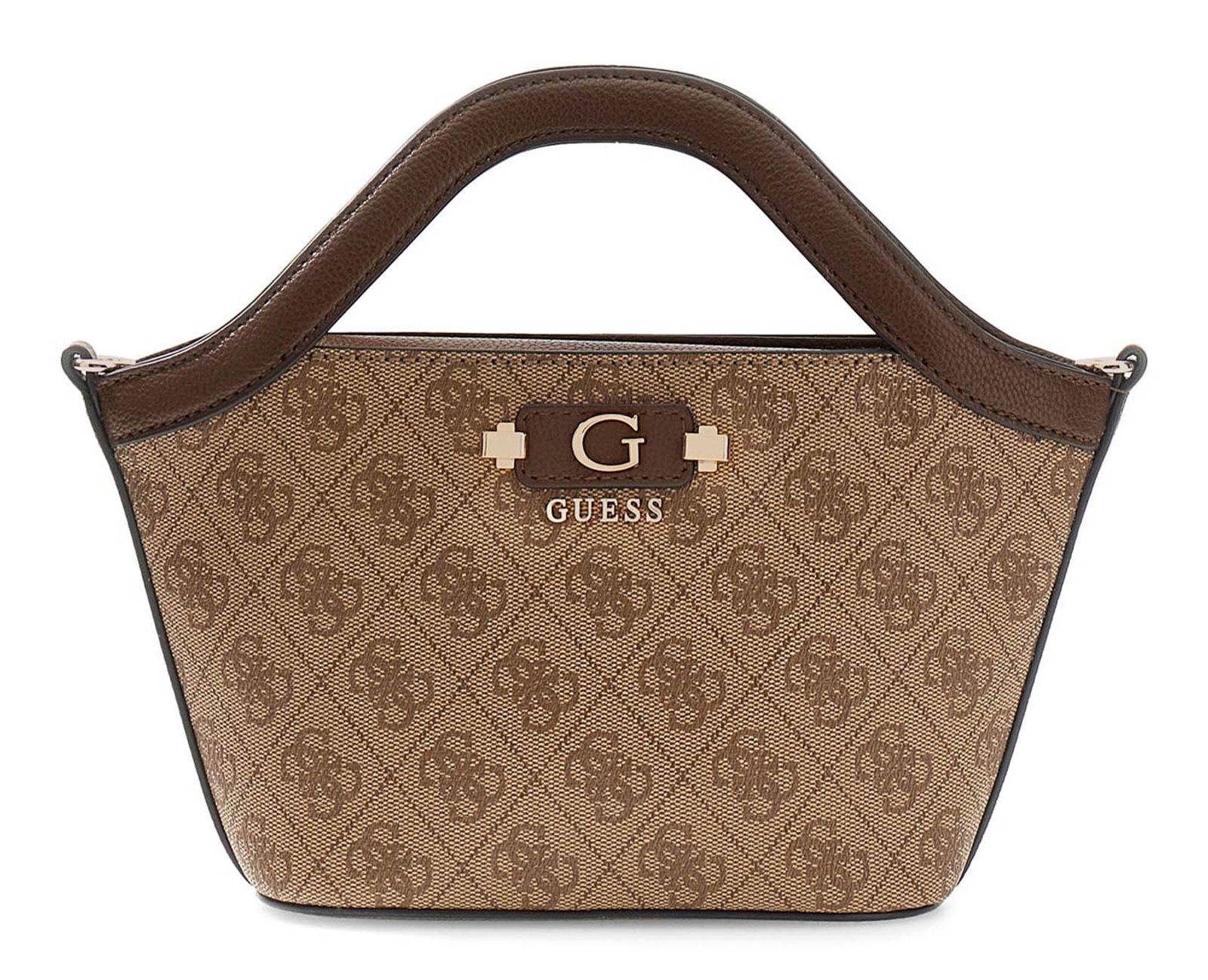 GUESS Lindsey Mini Tote Latte Logo GUESS Lindsey Mini Tote Latte Logo