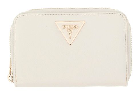 GUESS Laurel II SLG Medium Zip Around Wallet Cream White GUESS Laurel II SLG Medium Zip Around Wallet Cream White