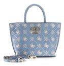 GUESS Emelie Logo Mini Tote Light Blue Logo