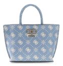 GUESS Emelie Logo Mini Tote Light Blue Logo