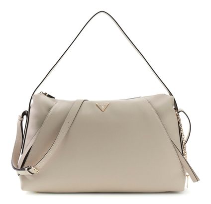 GUESS Devon Shoulder Bag L Light Taupe GUESS Devon Shoulder Bag L Light Taupe