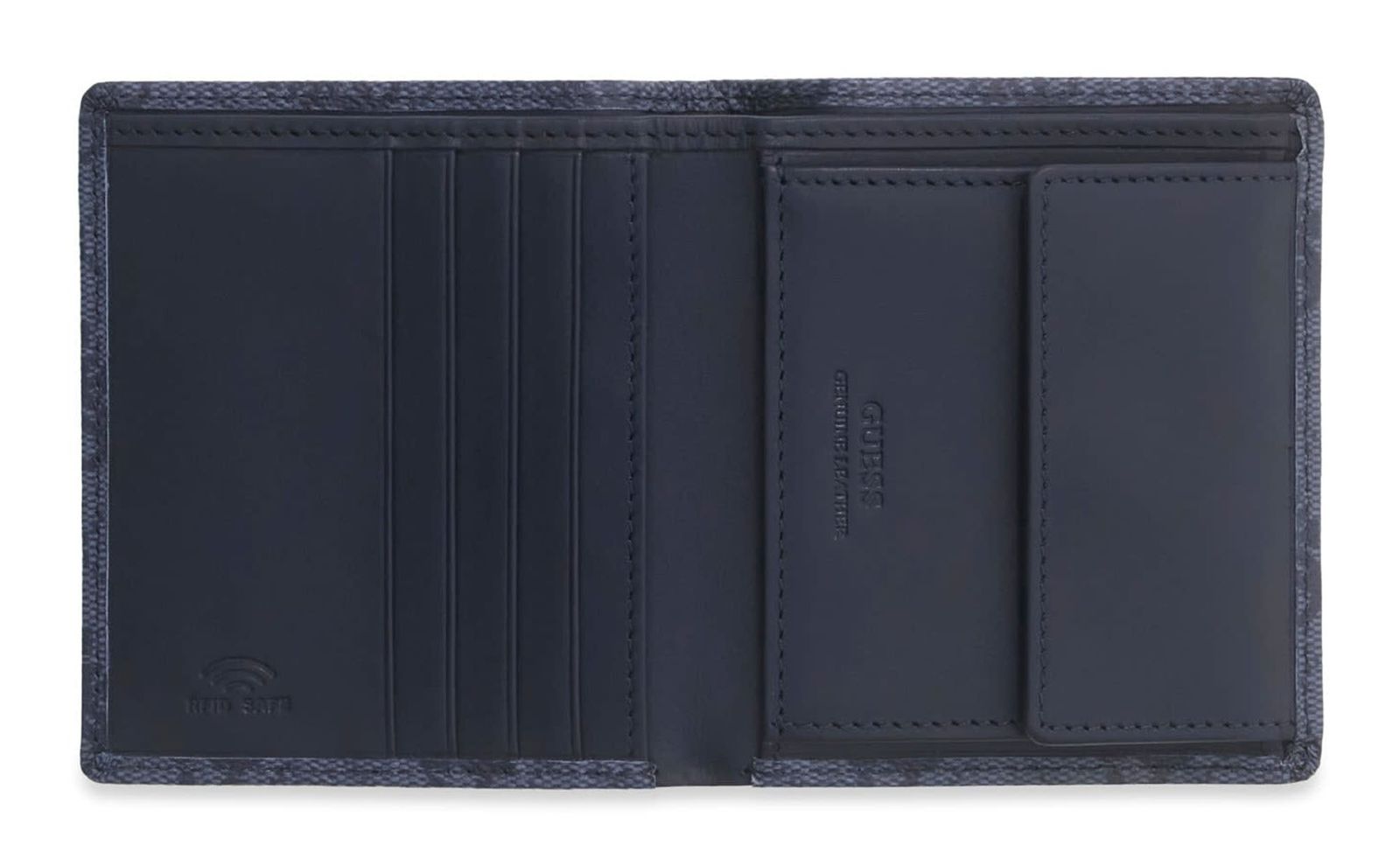 GUESS Mito Small Billfold Wallet With Coinpocket Blue Denim GUESS Mito Small Billfold Wallet With Coinpocket Blue Denim