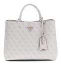 GUESS Meridian II Girlfriend Satchel Bag Bone Logo GUESS Meridian II Girlfriend Satchel Bag Bone Logo