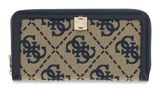 GUESS Audrey Logo SLG Zip Around Wallet L Navy Logo