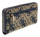 GUESS Audrey Logo SLG Zip Around Wallet L Navy Logo