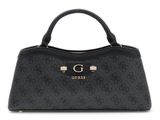 GUESS Lindsey 2 Compartment Satchel S Coal Logo GUESS Lindsey 2 Compartment Satchel S Coal Logo