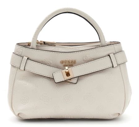 GUESS Ella Logo Mini Satchel Stone Logo