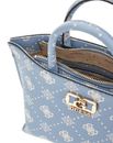 GUESS Emelie Logo Mini Tote Light Blue Logo