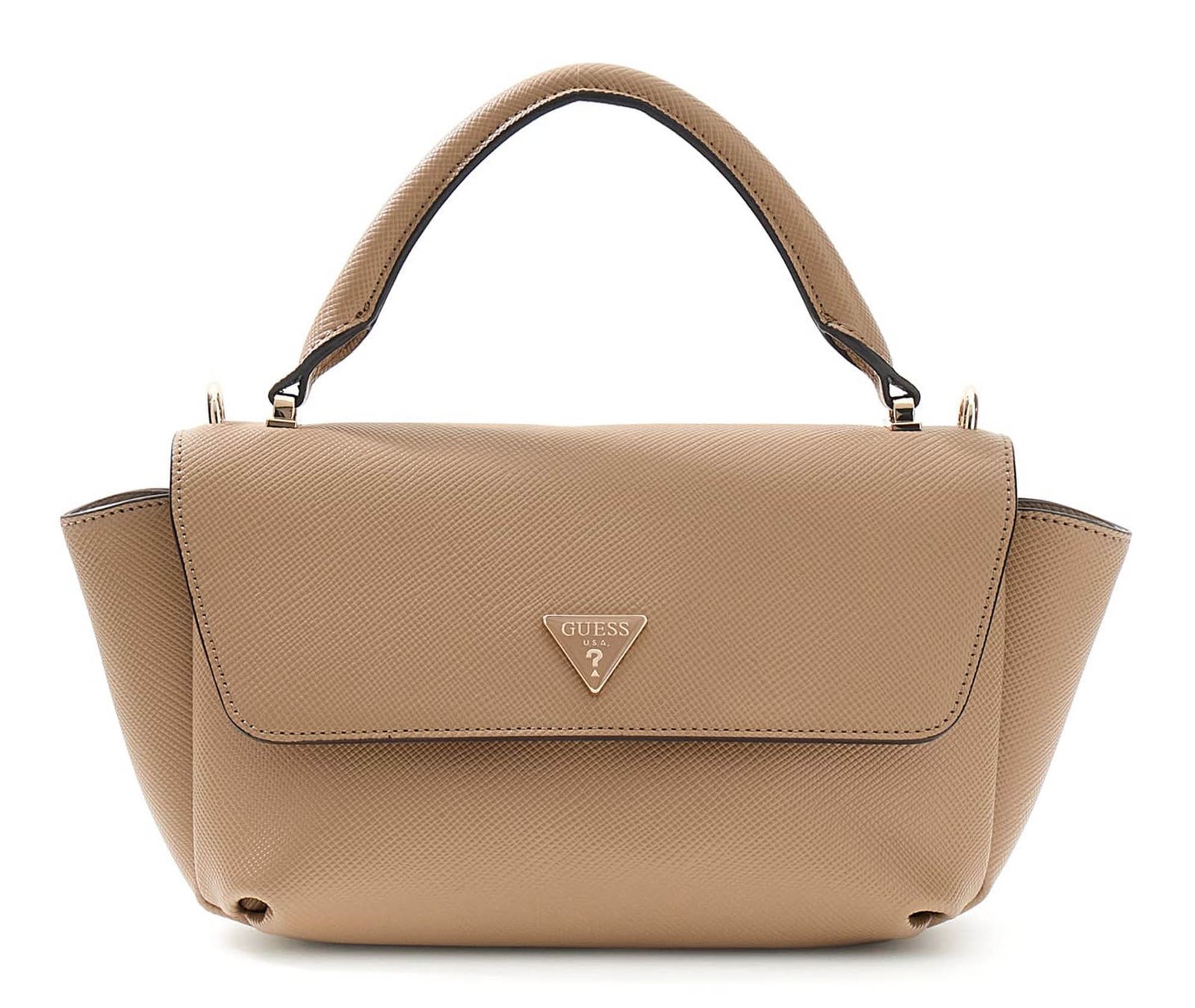 GUESS Gilda Top Handle Flap Beige GUESS Gilda Top Handle Flap Beige