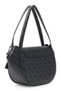 GUESS Coleen Logo Flap Shoulder Bag Coal Logo