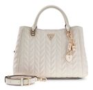 GUESS Stacey Girlfriend Satchel Cream White