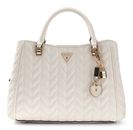 GUESS Stacey Girlfriend Satchel Cream White