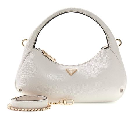 GUESS Gilda Mini Hobo Cream White GUESS Gilda Mini Hobo Cream White