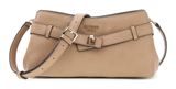 GUESS Ella Logo Girlfriend Crossbody Beige Logo