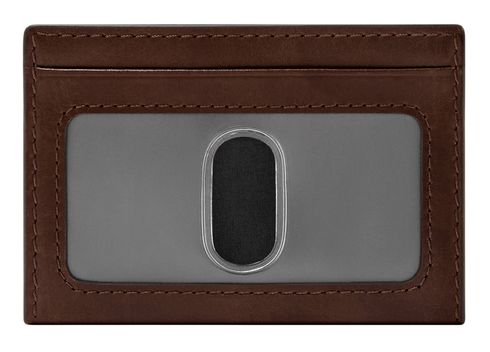 FOSSIL Derrick Card Holder Brown FOSSIL Derrick Card Holder Brown