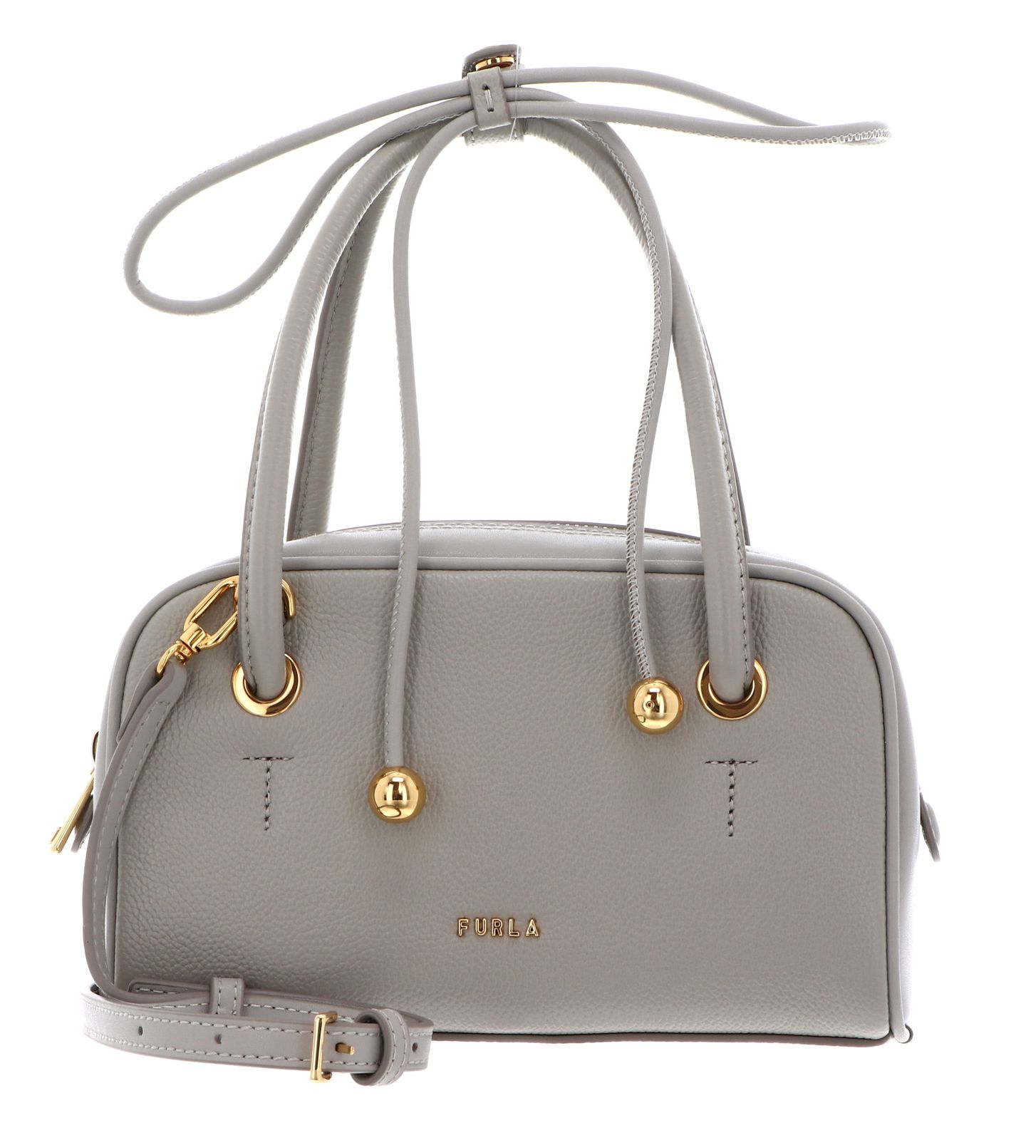 FURLA Poppy Mini Dome Bag Stone Gray