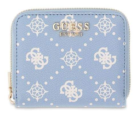 GUESS Emelie Logo SLG Zip Around S Light Blue Logo GUESS Emelie Logo SLG Zip Around S Light Blue Logo