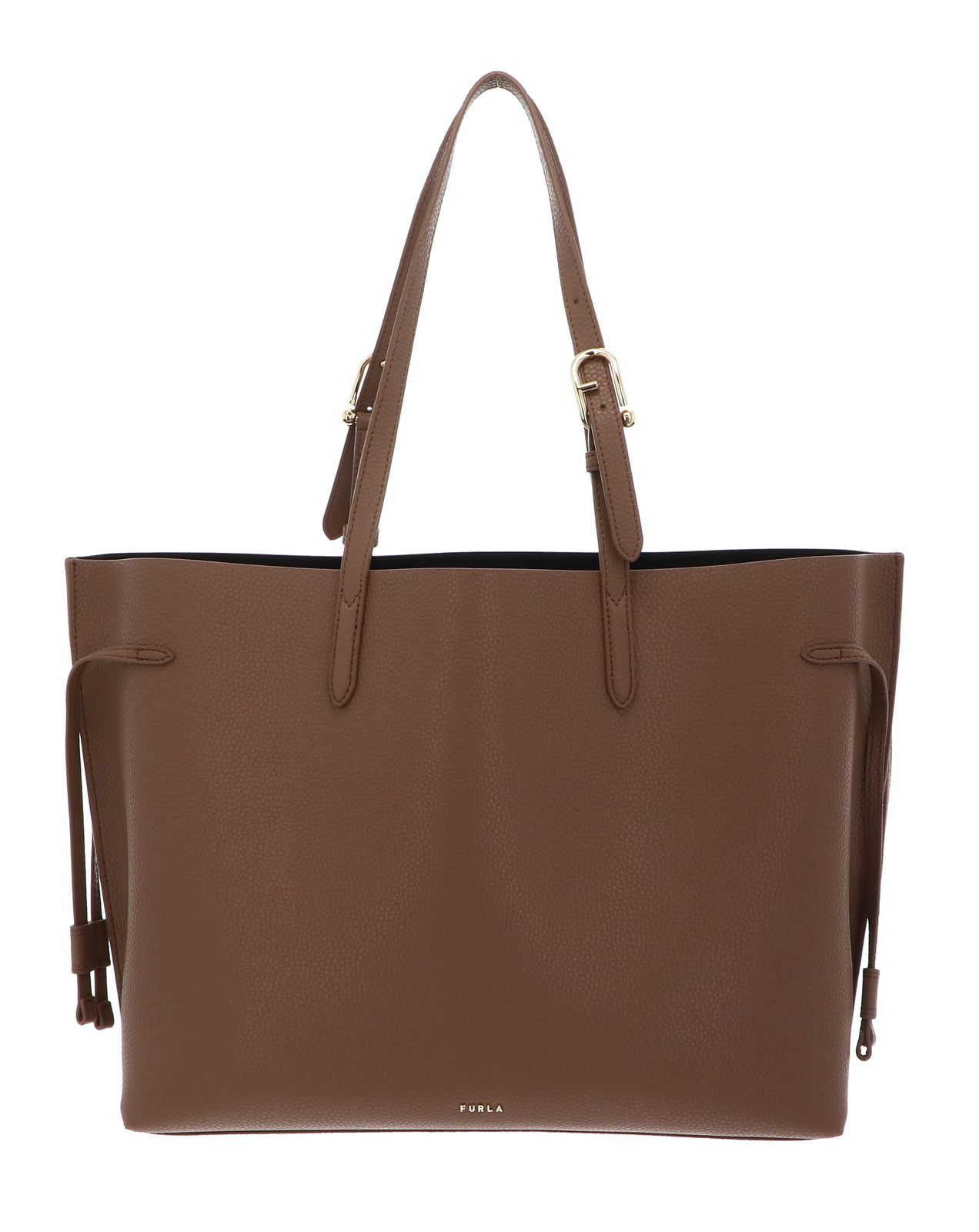 FURLA Ava Tote L Toffee + Nero int