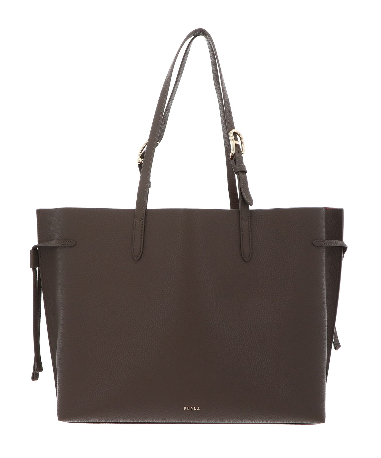 FURLA Ava Tote L Muddy Gray + Rosewood