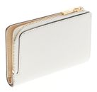GUESS Gilda SLG Zip Around Card Case Cream White