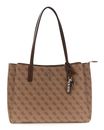 GUESS Noelle II Tech Tote Latte Logo / Brown