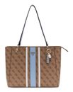 GUESS Noelle II Tote Latte Logo / Light Blue GUESS Noelle II Tote Latte Logo / Light Blue