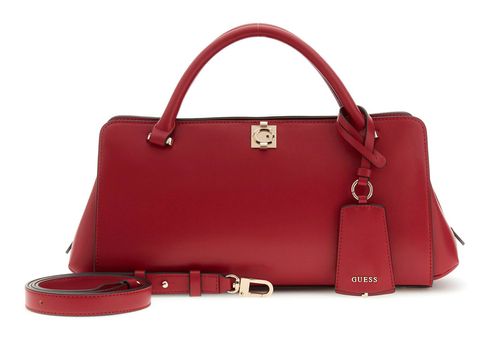 GUESS Audrey Girlfriend Satchel S Dark Cherry