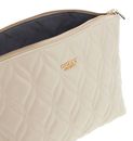 GUESS Maxine Top Zip Cosmetic Bag XL Light Taupe