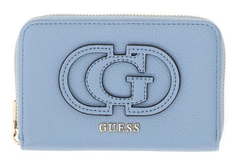 GUESS Isola SLG Zip Around Wallet M Light Blue