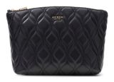 GUESS Maxine Top Zip Cosmetic Bag XL Black