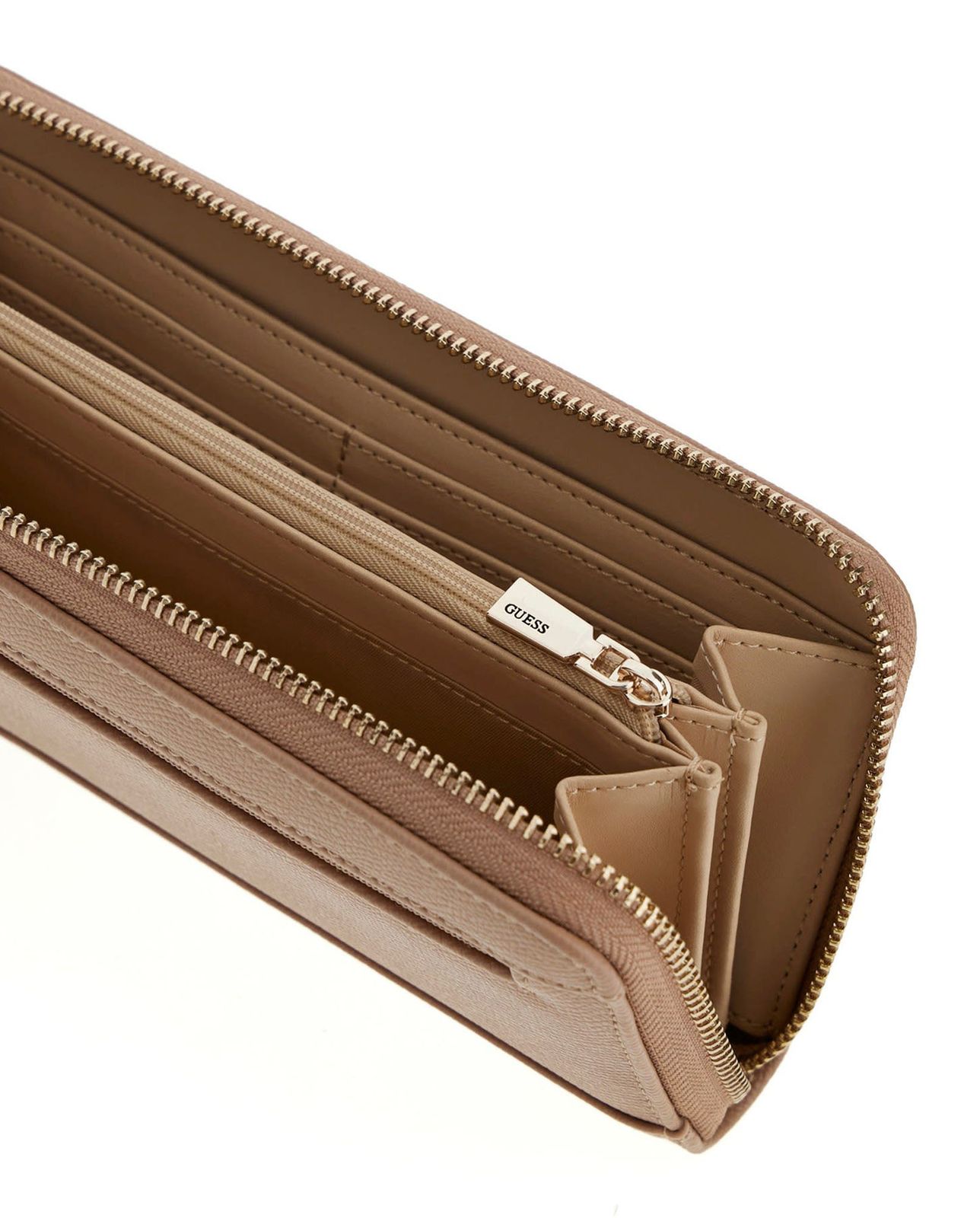 GUESS Amorette SLG Zip Around Wallet L Beige GUESS Amorette SLG Zip Around Wallet L Beige