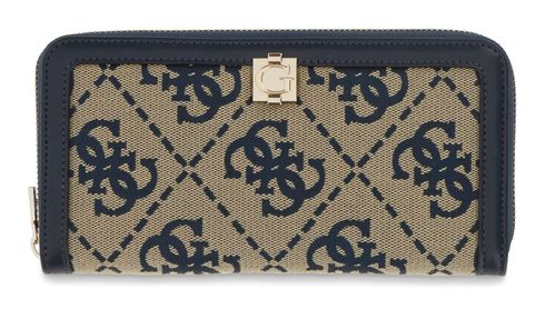 GUESS Audrey Logo SLG Zip Around Wallet L Navy Logo GUESS Audrey Logo SLG Zip Around Wallet L Navy Logo