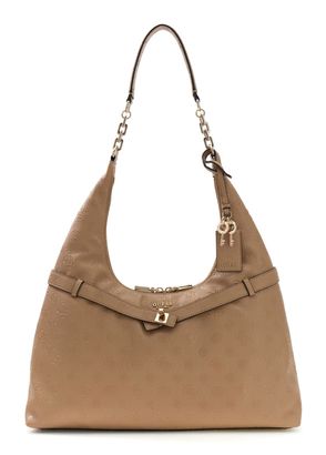 GUESS Ella Logo Hobo Beige Logo