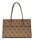 GUESS Kiera Tote Latte Logo