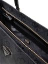 GUESS Zip Bottom Tote Coal Logo