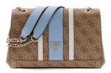 GUESS Noelle II Convertible Xbody Flap Latte Logo / Light Blue GUESS Noelle II Convertible Xbody Flap Latte Logo / Light Blue