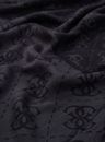 GUESS Lindsey Jacquard Kefiah 120X120 Coal Logo
