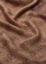 GUESS Lindsey Jacquard Kefiah 120X120 Brown Logo