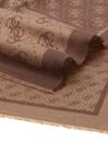GUESS Lindsey Jacquard Kefiah 120X120 Brown Logo